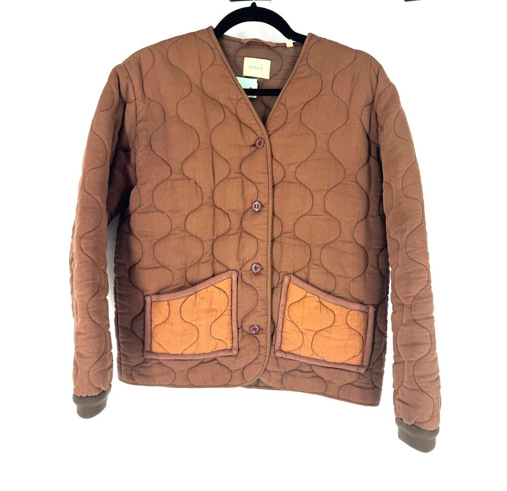Brown Doen quilted Jacket, S
